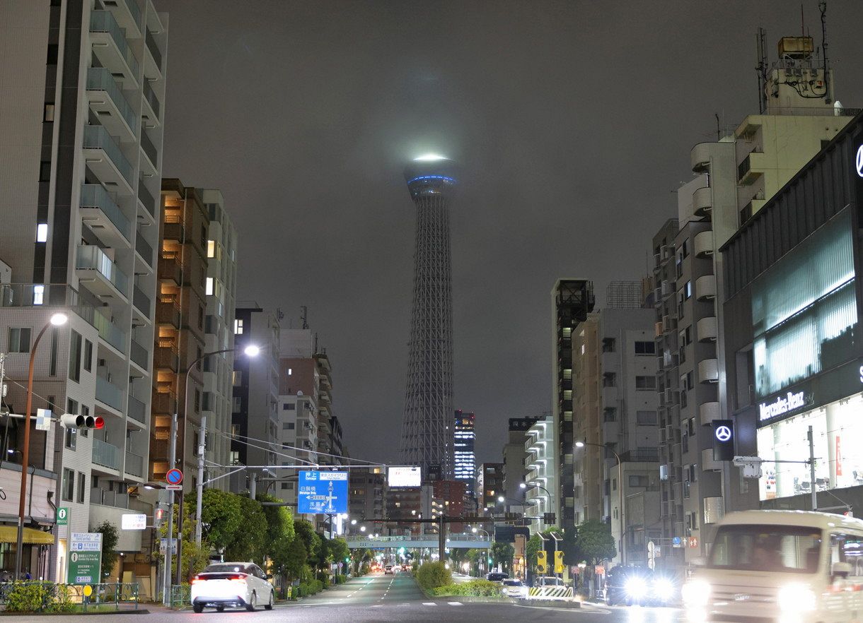 Japán energiaválság - A Tokyo Skytree lekapcsolt üzemmódban